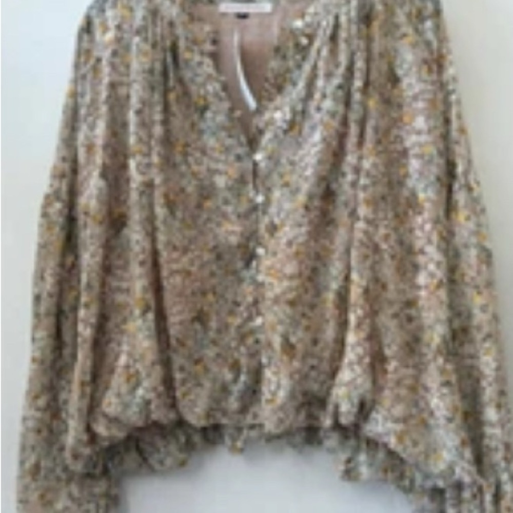 Chic Floral V-Neck Blouse